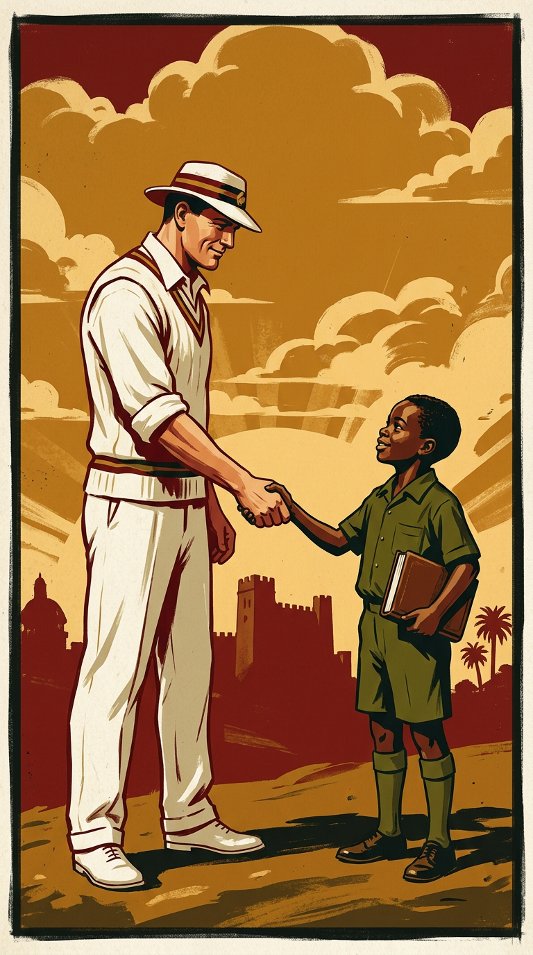 Cricket For Change partnership poster art